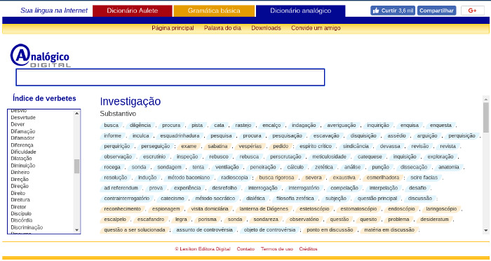 Dicionário analógico: a palavra exata para cada ideia